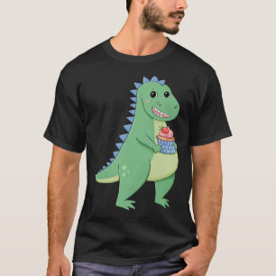 Cupcake T-Rex Dinosaur Baker Pastry Chef Dino Love T-Shirt
