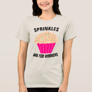 Cupcake T-Shirts, SPRINKLES ARE FOR WINNERS Tri-Blend Shirt