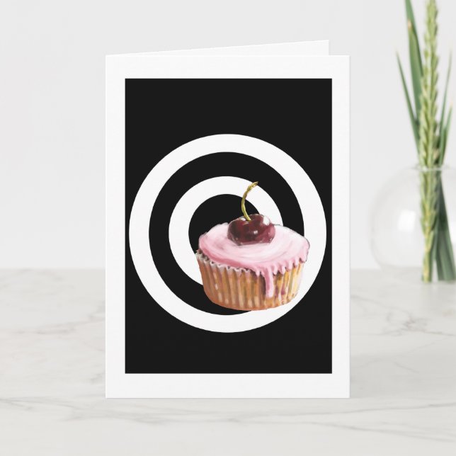 Cupcake Target  Greeting Card (Front)