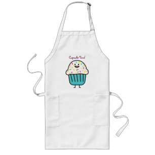 Cupcake Time with sprinkles sweet dessert fondant Long Apron