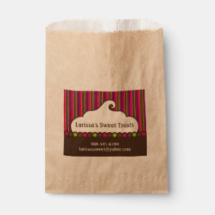 Cupcake Topping Retro Bakery Treat Bags