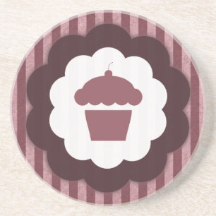 cupcake vintage coaster