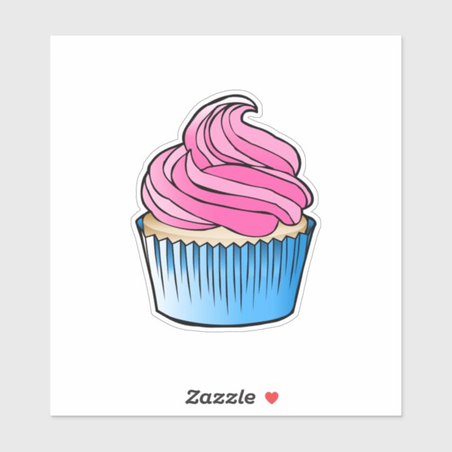 Cupcake Vinyl Sticker (Sheet)