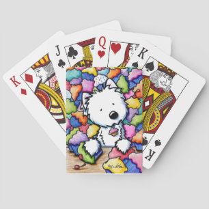 Cupcake Westie Playing Cards