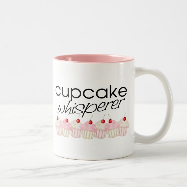 Cupcake Whisper Two-Tone Coffee Mug (Right)