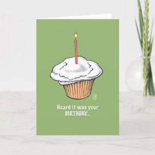 Cupcake with Candle Your Birthday Card