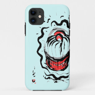 Cupcake with Cherry on blue Phone Case