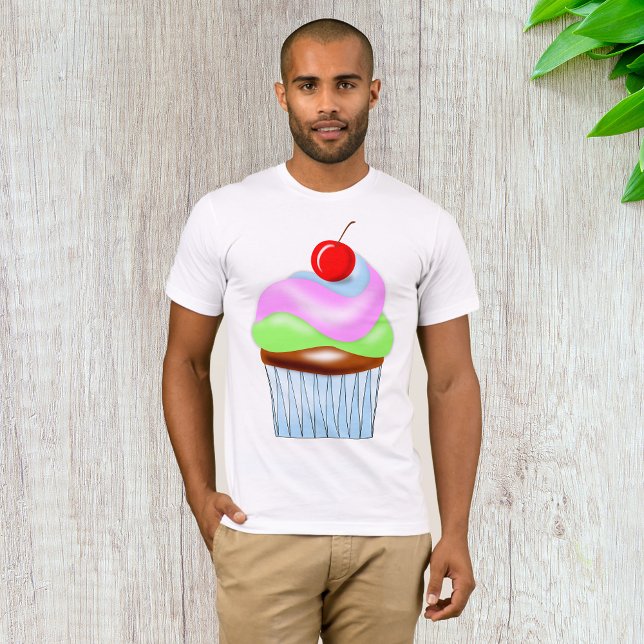 Cupcake With Cherry On Top Mens T-Shirt (Creator Uploaded)