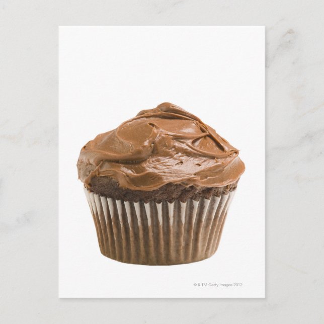 Cupcake with chocolate icing, studio shot postcard (Front)