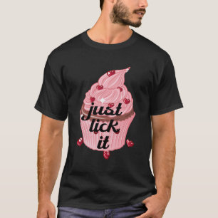 Cupcake With Pink Frosting And Little Red Hearts T-Shirt