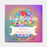 Cupcake With Sprinkles Save The Date