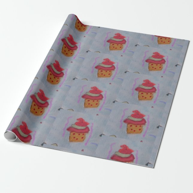Cupcake Wrapping Paper (Unrolled)