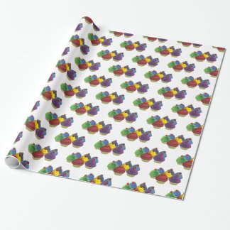 Cupcake wrapping paper Birthday wrapping-paper