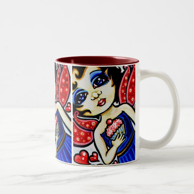 Cupcake YUM! Cute Fantasy Fairy Mug (Right)