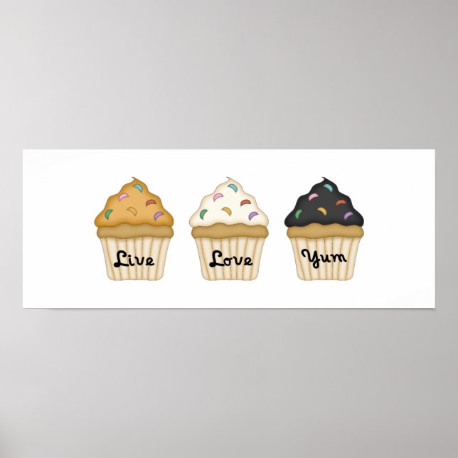 Cupcake Yum Poster (Front)