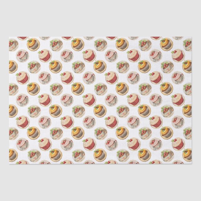 Cupcakes 10 tissue paper (Front)