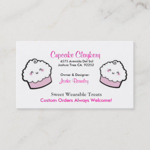 Cupcakes-1, Cupcakes-2, Cupcake Claykery, 4575 ... Business Card