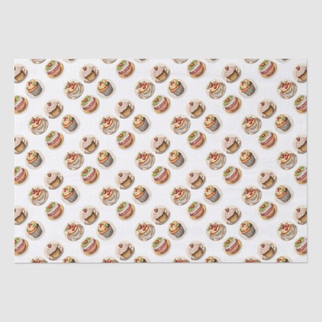 Cupcakes 8 tissue paper (Front)