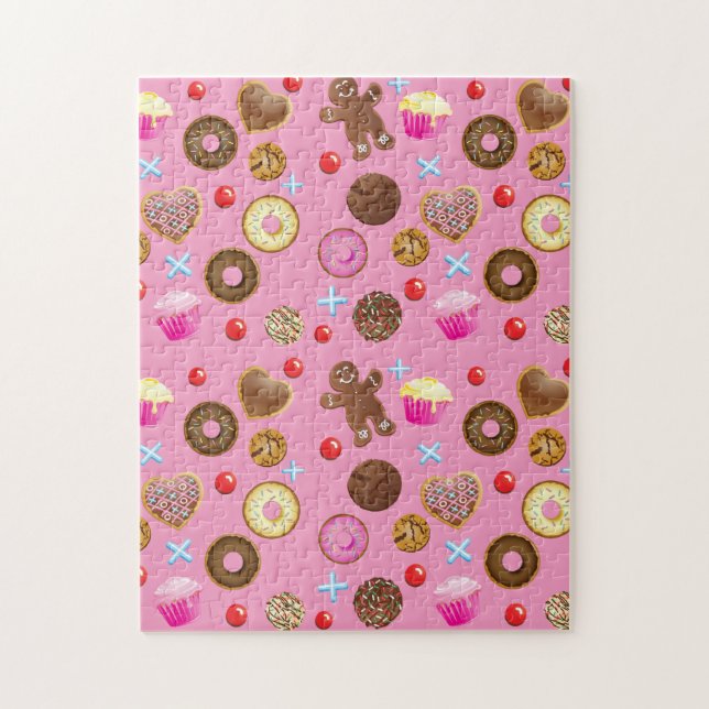 Cupcakes and Baking Colorful Jigsaw Puzzle (Vertical)