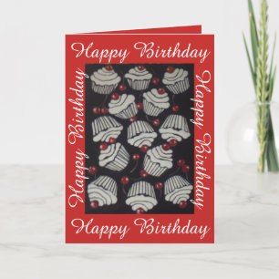 Cupcakes and Cherries, Birthday Card