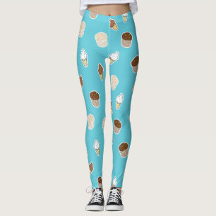 Cupcakes and ice cream sweet cute design leggings