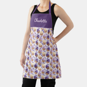 Cupcakes and Lavender Dessert Apron