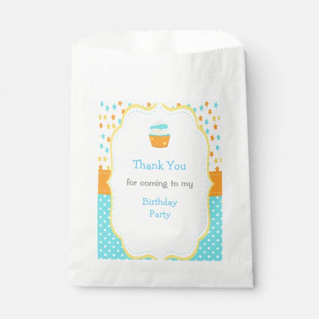Cupcakes and Sprinkles Favour Bag (Front)