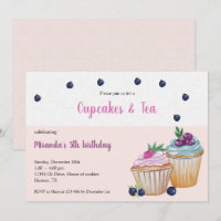 Cupcakes And Tea Birthday Paty