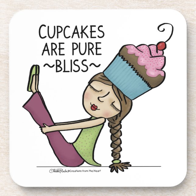 Cupcakes are Pure Bliss Coaster (Front)