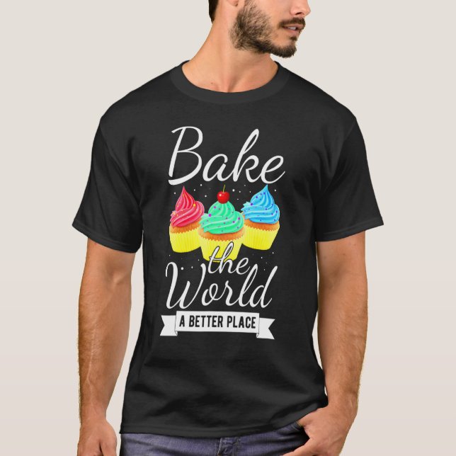 Cupcakes Baker Birthday Party Baking Cute Tee (Front)