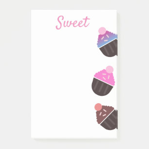 Cupcakes Bakery Sweet Frosting Post-it Notes
