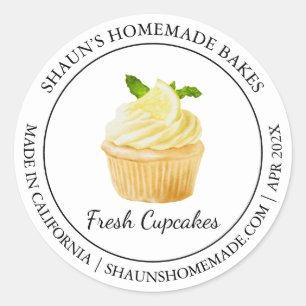 Cupcakes Baking Modern label