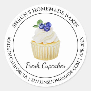 Cupcakes Baking Modern label