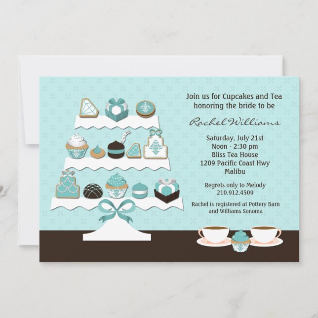 Cupcakes Bridal Shower Invitation (Front)