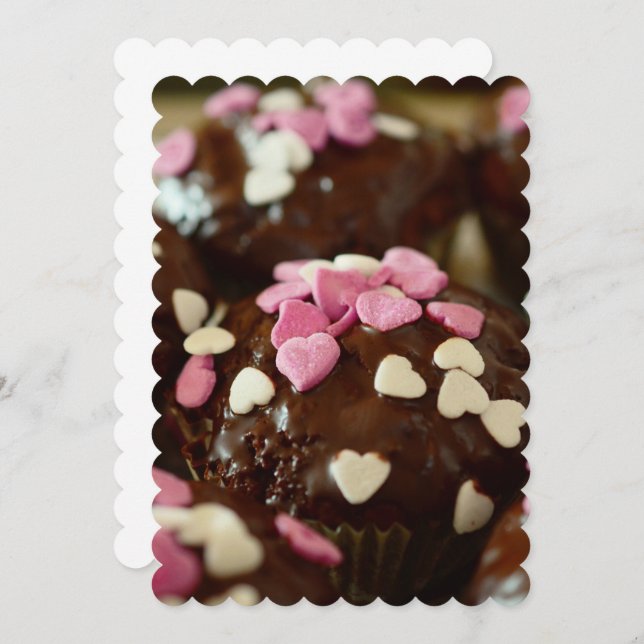 Cupcakes Cake Sweets Dessert Yum Destiny's Destiny Invitation (Front/Back)