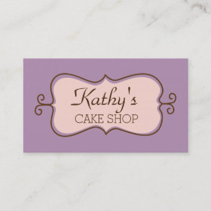 Cupcakes, Cakes, Food, Catering, Bakery Business Card