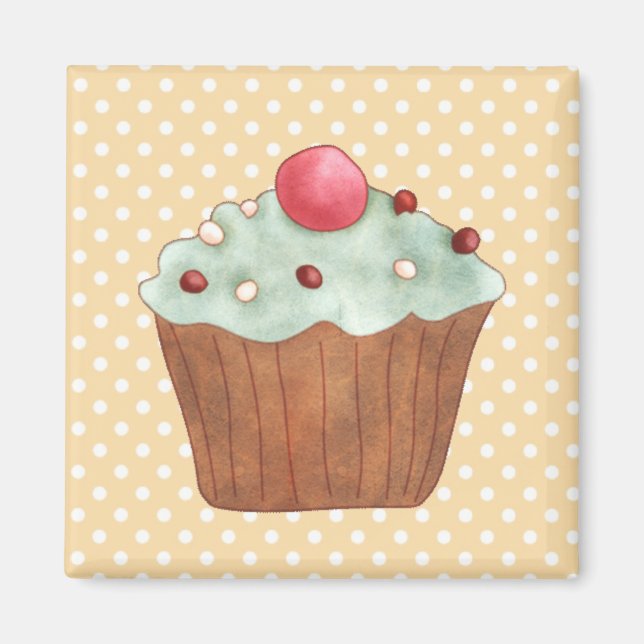 Cupcakes Cakes Pastry Magnet (Front)