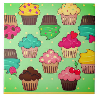 Cupcakes Ceramic Tile
