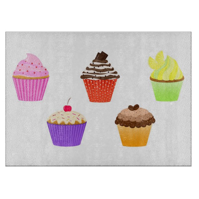Cupcakes Cutting Board (Front)