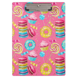 Cupcakes, Doughnuts, and Candy Clipboard