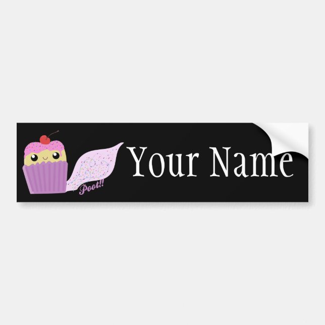 Cupcakes Fart Sprinkles Bumper Sticker (Front)