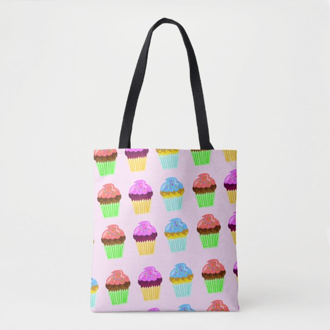 Cupcakes for Happiness Tote Bag (Front)
