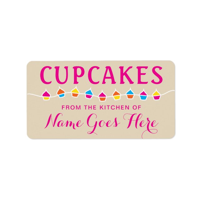 CUPCAKES from the kitchen of stickers (Front)