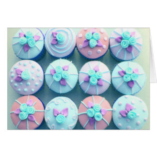 Cupcakes, iced in blue