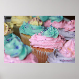 Cupcakes in Pastel Poster