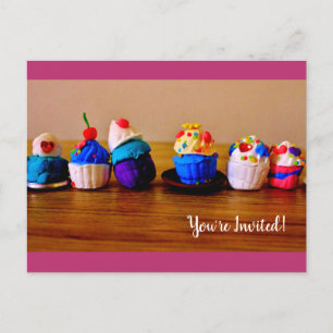 Cupcakes Invitation Postcard