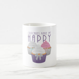 Cupcakes Make Me Happy Coffee Mug