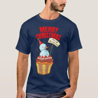 Cupcakes Merry Christmas XMAS Bakery Baking Bake B T-Shirt
