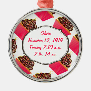 Cupcakes Metal Ornament