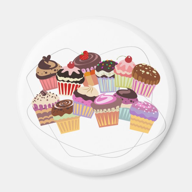 Cupcakes paradise magnet (Front)